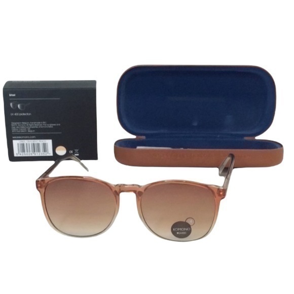 Komono Sunglasses Peach orange NEW Urkel UV 400 - Picture 2 of 12